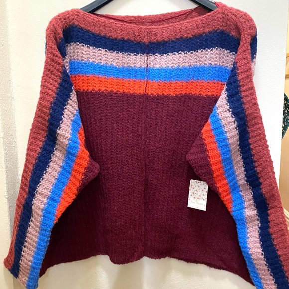 Free People Aplaca See The Rainbow Sweater - Picture 7 of 13